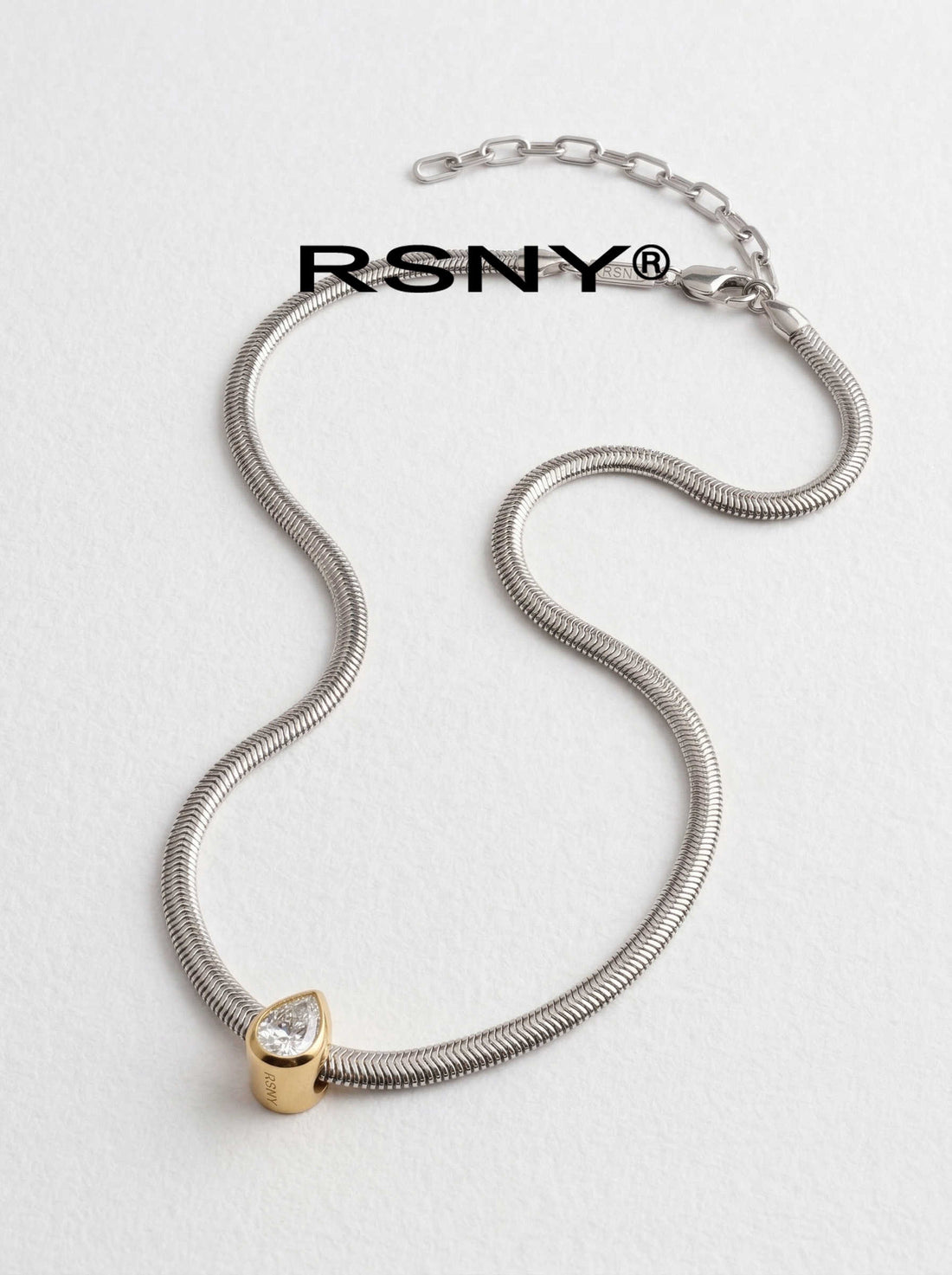 RSNY Geometric Water Drop Necklace - main product photo