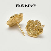 RSNY Rose Flower Earrings - main product photo