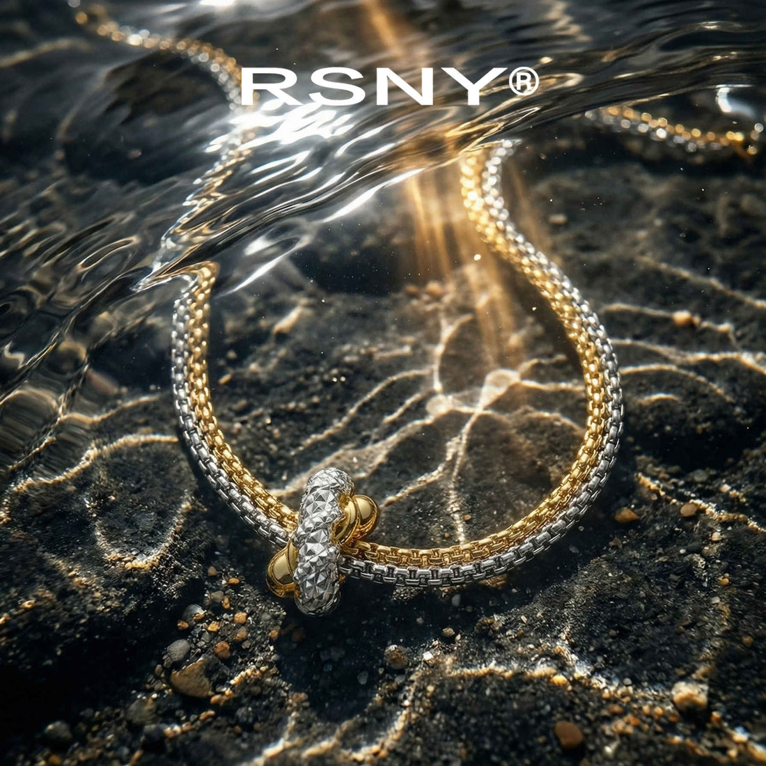 RSNY Two-Tone Abstract Necklace - main product photo