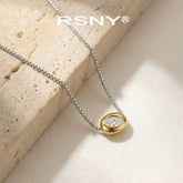 RSNY Two-Tone Crystal Necklace - main product photo