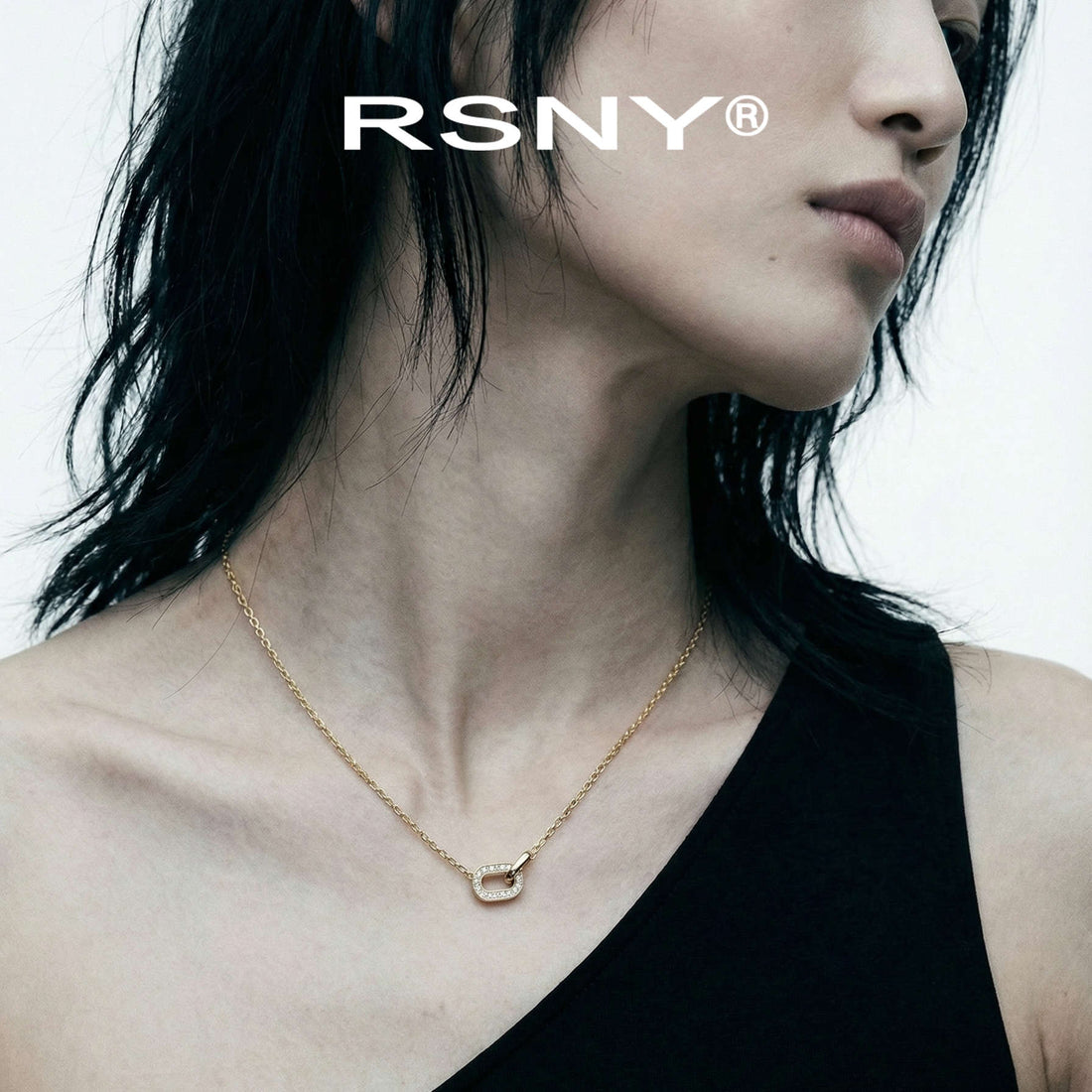 RSNY Geometric Ring Buckle Necklace - main product photo
