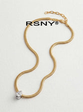 RSNY Two-Tone Geometric Necklace - main product photo