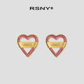 RSNY City Heart Stud Earrings - main product photo