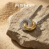RSNY Two-Tone Buckle Necklace - main product photo