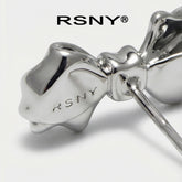 RSNY Bow Minimalist Earrings - main product photo