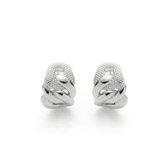 RSNY abstract chain stud earrings - R2152A