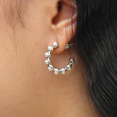 RSNY Abstract Pearl Earrings - R2243A