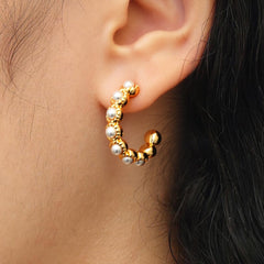 RSNY Abstract Pearl Earrings - R2243B