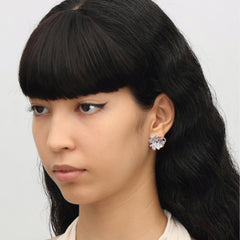 RSNY Abstract Peony Flower Earrings - R2235A