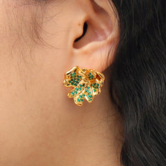 RSNY Abstract Peony Flower Earrings - R2235B
