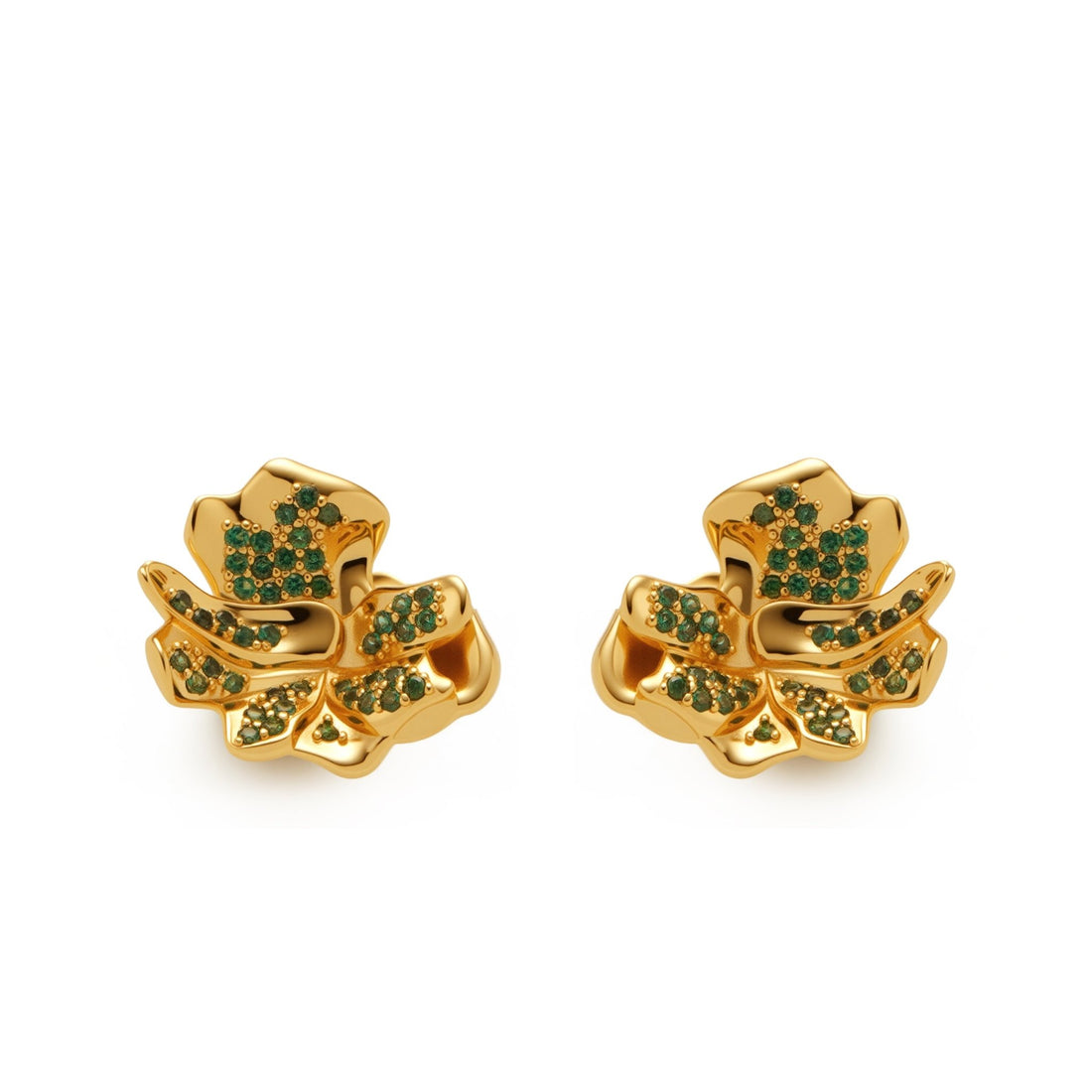 RSNY Abstract Peony Flower Earrings - R2235B