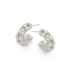 RSNY Crystal Diamond Claw Set Earrings - R2219A
