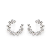 RSNY Crystal Diamond Hoop Earrings - R2245A
