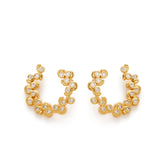 RSNY Crystal Diamond Hoop Earrings - R2245B