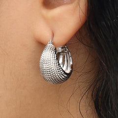 RSNY Diamond Geometric Earrings - R2080A