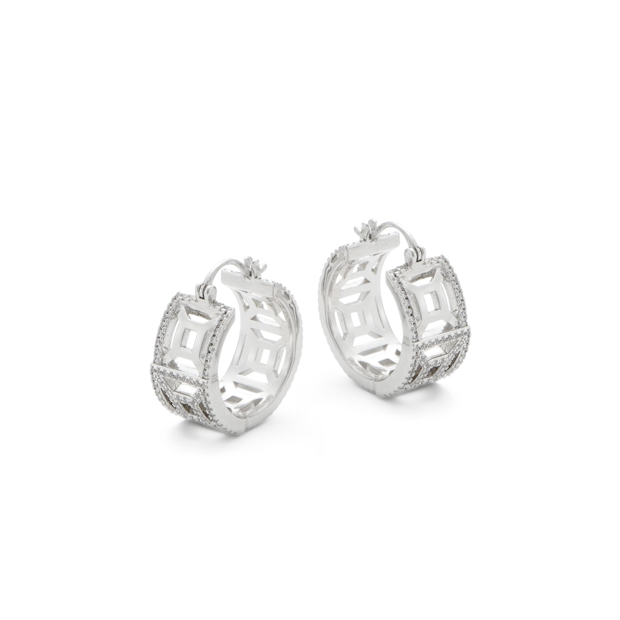 RSNY Diamond Line Earrings - R2041A