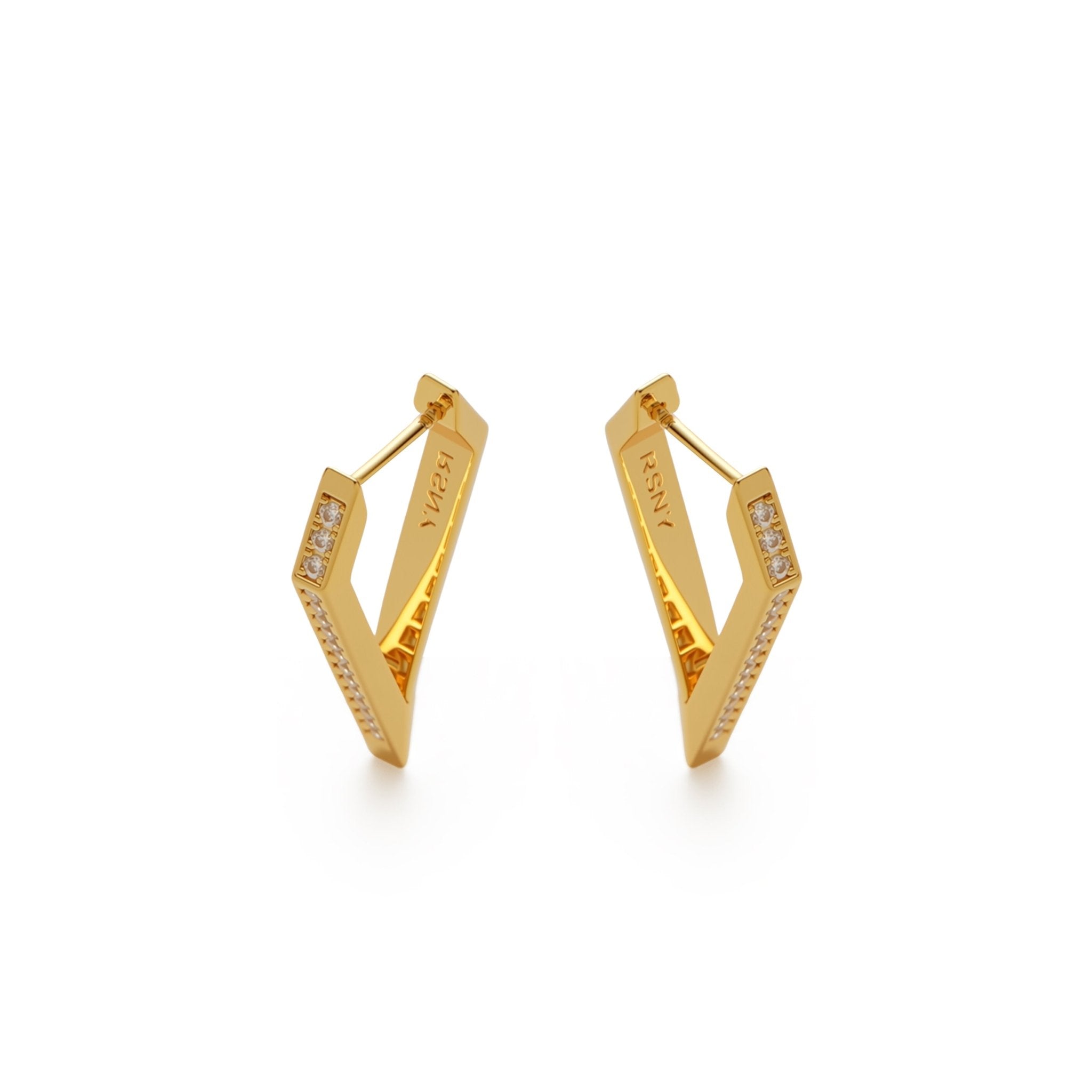 RSNY Diamond Line Earrings - R2146B
