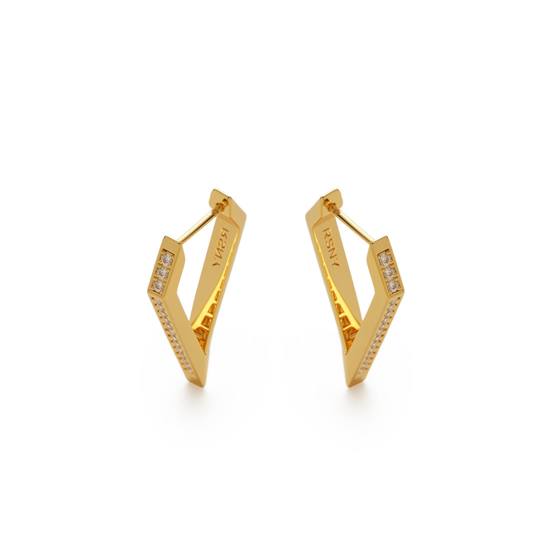RSNY Diamond Line Earrings - R2146B