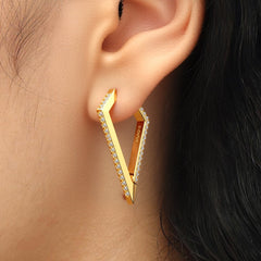 RSNY Diamond Line Earrings - R2146B