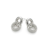RSNY diamond pattern chain earrings - R2059A