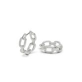 RSNY diamond pattern chain earrings - R2082A