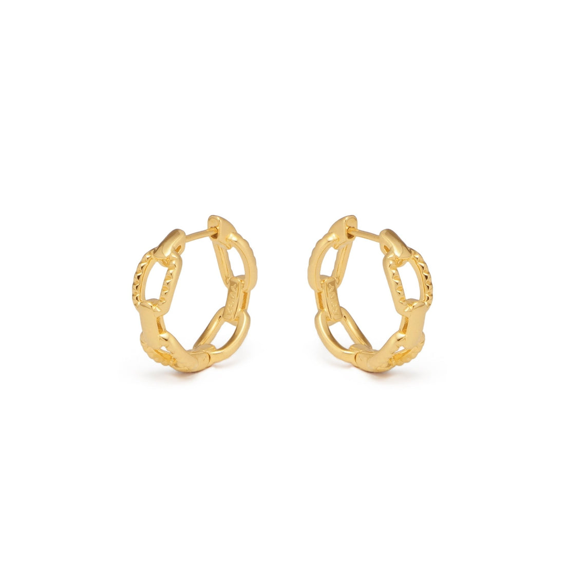 RSNY diamond pattern chain earrings - R2082B