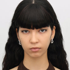 RSNY diamond pattern chain earrings - R2083A