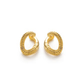 RSNY diamond pattern chain earrings - R2083B