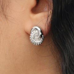 RSNY diamond pattern chain stud earring chain - R2026A