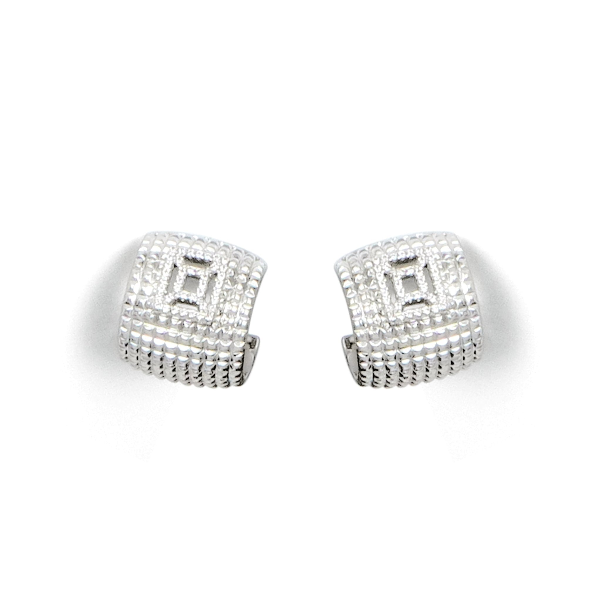 RSNY diamond pattern earrings - R2023A