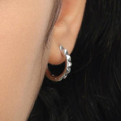 RSNY diamond pattern earrings - R2024A