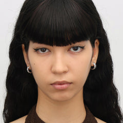 RSNY diamond pattern earrings - R2098A