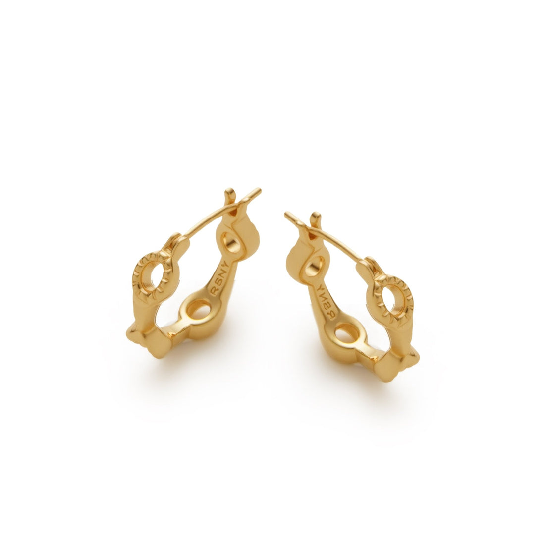 RSNY diamond pattern earrings - R2109B