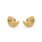 RSNY diamond pattern retro stud earrings - R2162B