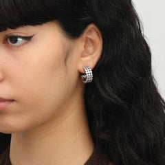 RSNY diamond shaped earrings - R1789A