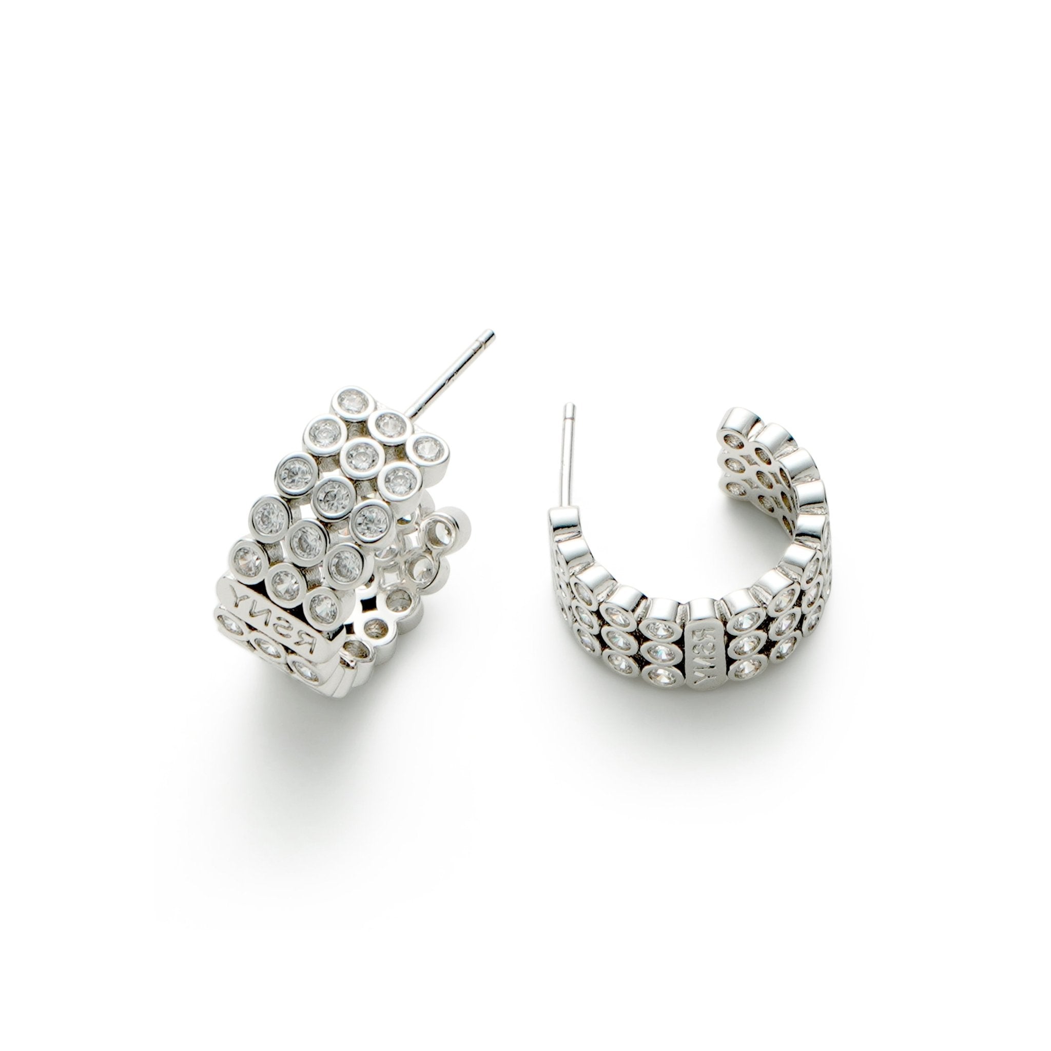 RSNY diamond shaped earrings - R1789A