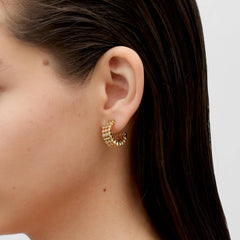 RSNY diamond shaped earrings - R1789B