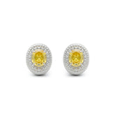 RSNY diamond texture stud earrings - R2063A