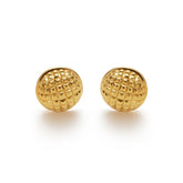 RSNY Diamond Textured Ball Earrings - R2021B