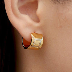 RSNY Diamond Textured Earrings - R2111B