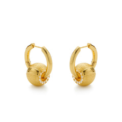 RSNY Diamond Textured Earrings - R2157B