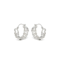 RSNY Diamond Textured Love Earrings - R2066A
