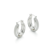 RSNY double pearl earrings - R2139A