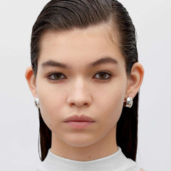 RSNY double pearl earrings - R2170A