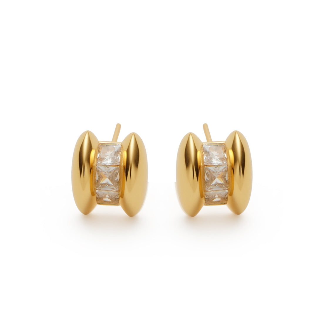 RSNY Geometric Bean Earrings - R2224B