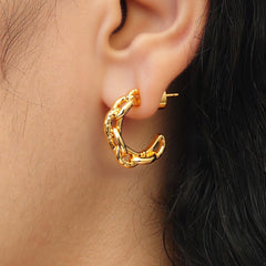 RSNY Geometric Chain Earrings - R2241B