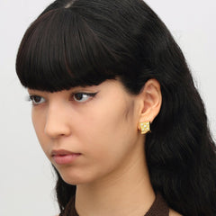 RSNY Geometric Crystal Diamond Earrings - R2216B