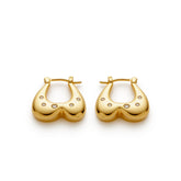 RSNY Geometric Heart Earrings - R2209B