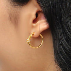 RSNY Geometric Line Earrings - R2195B