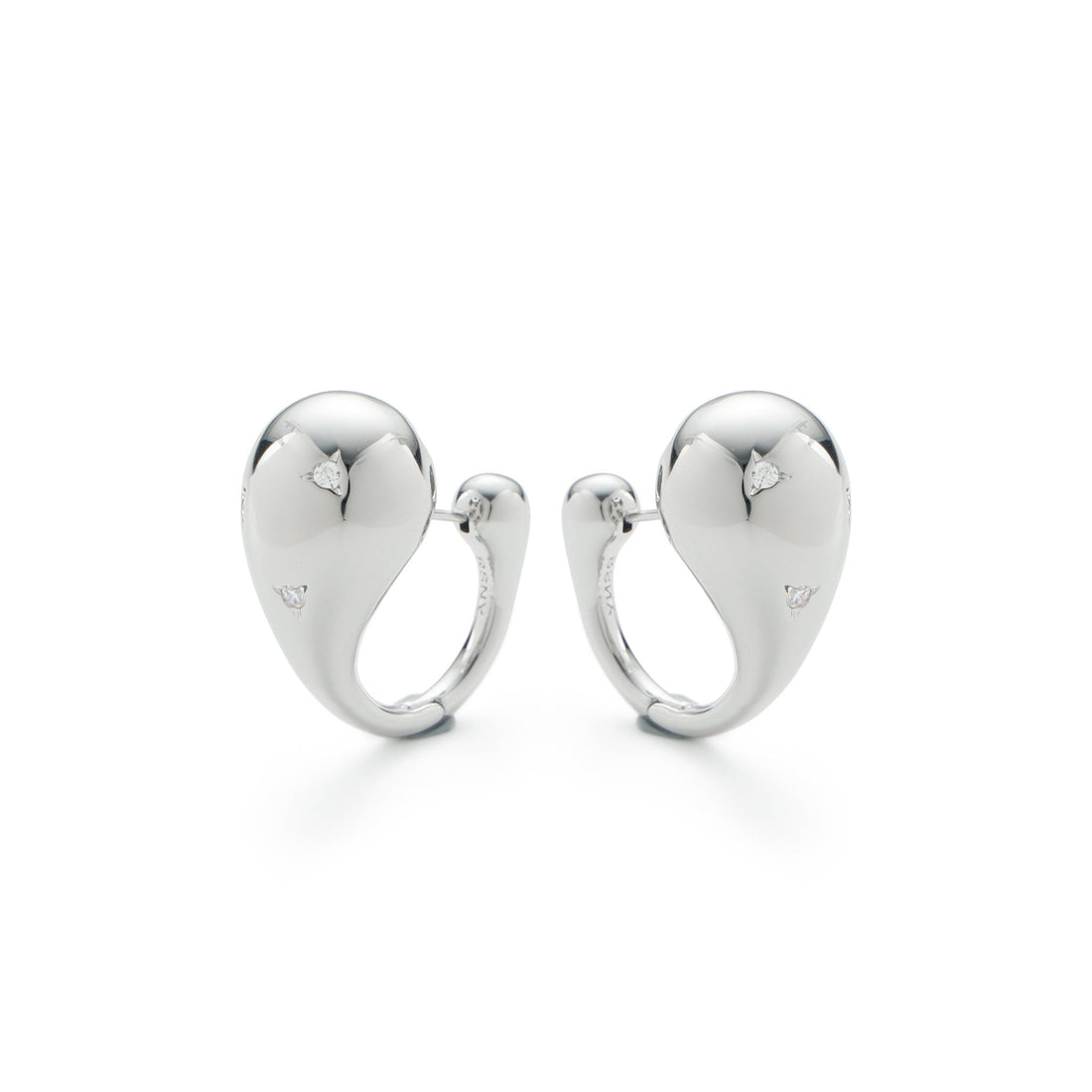 RSNY geometric streamlined earrings - R2160A